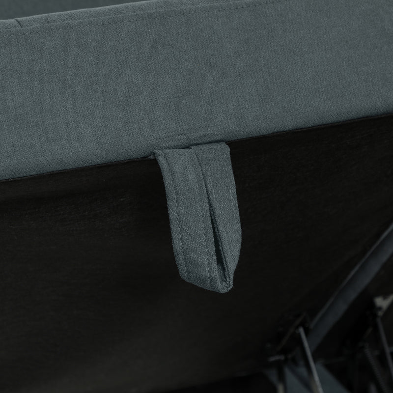 Dark Grey L Shaped Modular Storage Sofa Space Saving Design by HOMCOM