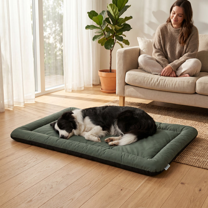Waterproof Pet Bed Mat for Protecting Car Seats and Floors from Muddy Paws Army Green