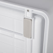 Hooded Cat Litter Box With Scoop and Front Entry Portable Pet Toilet For Indoor Use, Grey