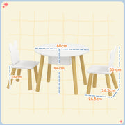 Toddler table and chair set dimensions diagram