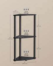 Songmics Home shelving unit set up in garage