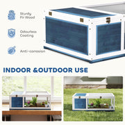 Close-up showing the sturdy fir wood construction and odourless anti-corrosion coating for indoor or outdoor use