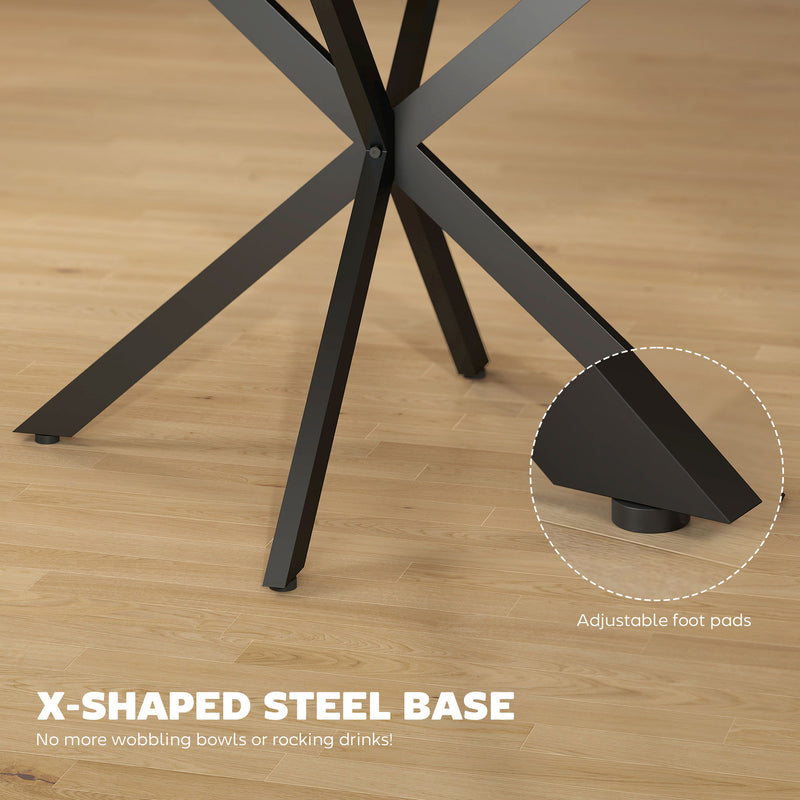 Extendable Dining Table for Flexible Family Meals with Easy Butterfly Leaf Natural Wood Black