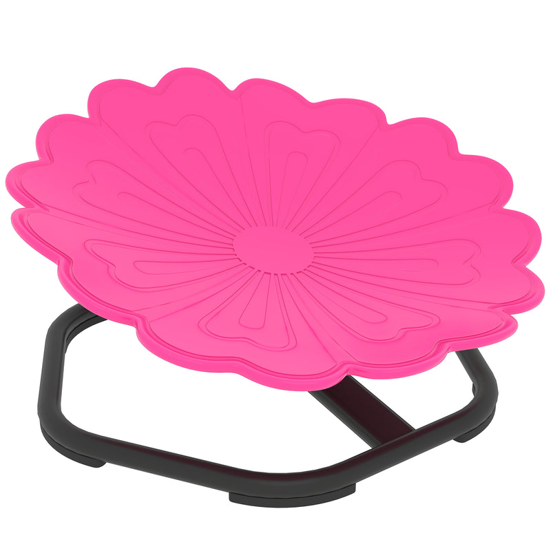 Kids Sensory Spinning Chair for Balance and Coordination with Non Slip Base, Pink AOSOM