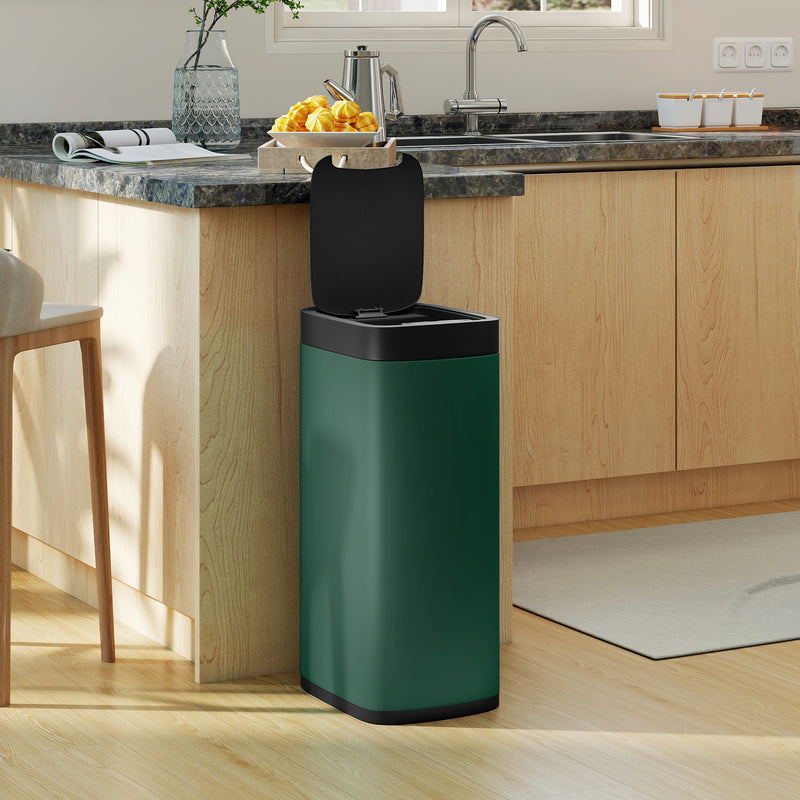 Grey 50L Automatic Sensor Bin with Manual Override Ideal for Kitchens and Bedrooms