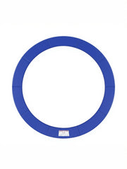 Blue SONGMICS trampoline safety pad shown flat from above as a complete ring
