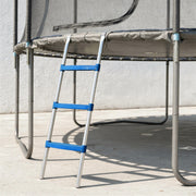 Trampoline Ladder for Safe Garden Access with Non Slip Steps and Stable Base Blue AOSOM