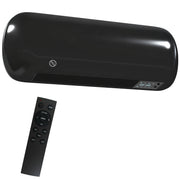 2000W Wall Mounted Ceramic Heater With Fan And Adjustable Thermostat For Home Use, Black