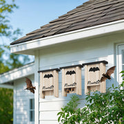 3 Piece Wooden Bat Box Set Easy to Hang for Garden Farm and Outdoor Use by PawHut