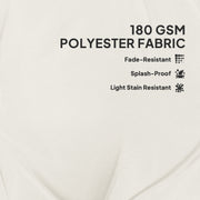 Set of Four White Padded Garden Seat Cushions for Outdoor Chairs by Outsunny