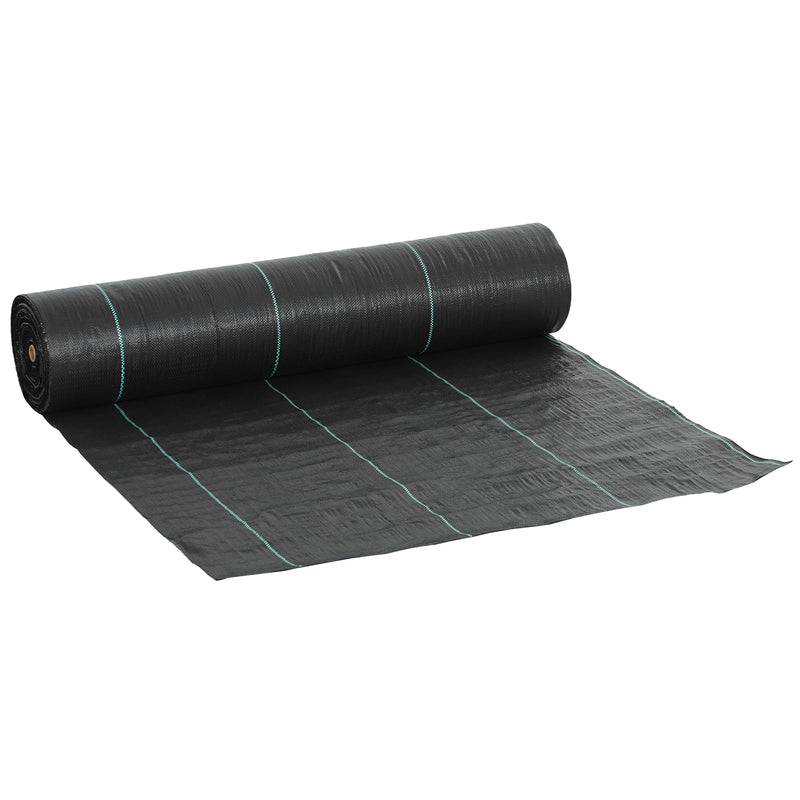 Heavy Duty Weed Control Membrane 2m x 90m 90gsm Ground Cover for Garden and Landscaping by Outsunny
