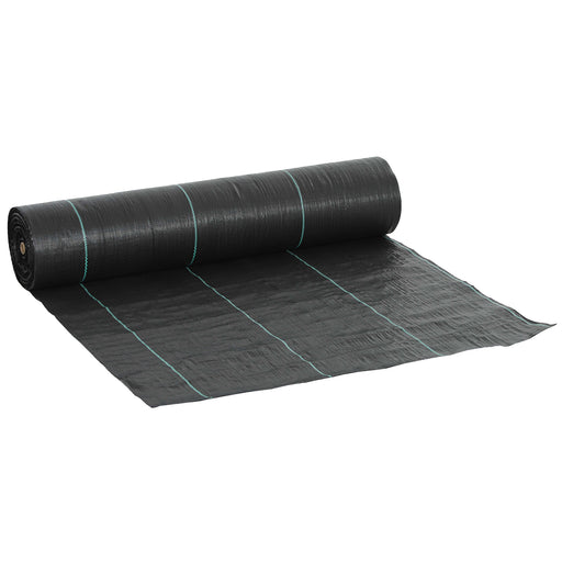 Heavy Duty Weed Control Membrane 2m x 90m 90gsm Ground Cover for Garden and Landscaping by Outsunny