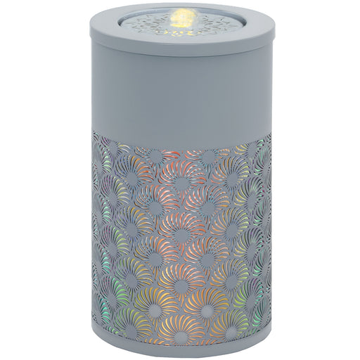 Light Grey Garden Water Fountain with LED Lights Adjustable Flow 30 cm Indoor Outdoor by Outsunny