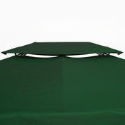 Green Gazebo Roof Replacement for 3 x 4m Frames UV Resistant by Outsunny