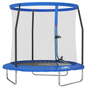 8ft Outdoor Trampoline with Safety Net and Padded Edge Cover by SPORTNOW AOSOM
