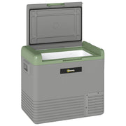 50L Portable Car Fridge in Light Green and Grey with Freezer Function by Outsunny AOSOM