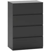 4 Drawer Chest of Drawers Modern Storage Unit for Bedroom Organisation, Grey