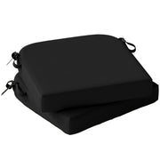 Outdoor Seat Cushions for Garden Chairs with Thick Foam and Easy Clean Covers Black Outsunny