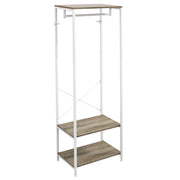 Hallway Coat Rack With Shoe Storage Bench and Hooks Ideal for Entryway Organisation Grey