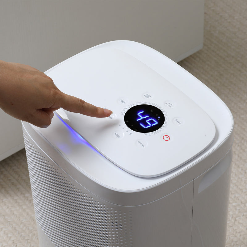 Portable 10L Smart Dehumidifier with WiFi App Control for Home and Laundry Use, White
