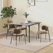 Extendable Drop Leaf Dining Table for Small Spaces Seats Four People Grey