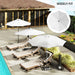 Cream 3m Replacement Parasol Canopy UPF 50 Plus with Top Vent Fits 8 Rib Frames by Outsunny