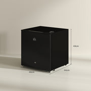 46 Litre Lockable Countertop Fridge in Black by HOMCOM