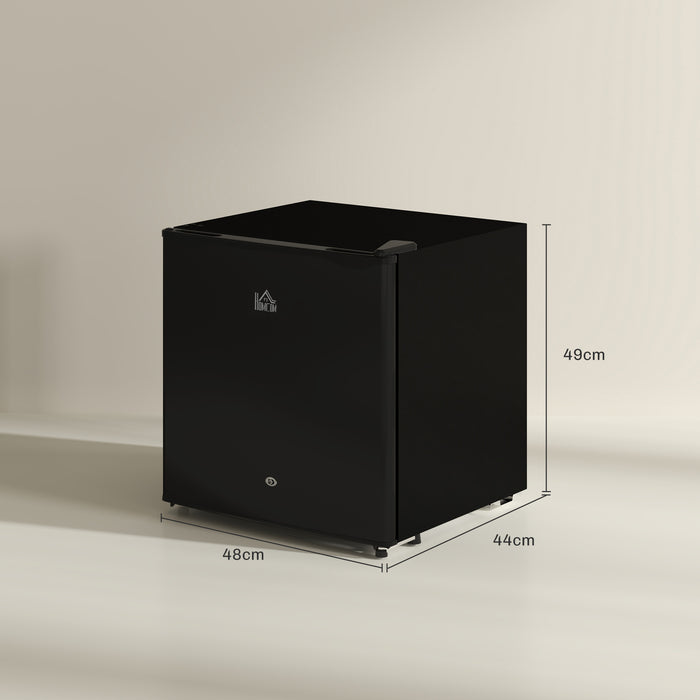 46 Litre Lockable Countertop Fridge in Black by HOMCOM