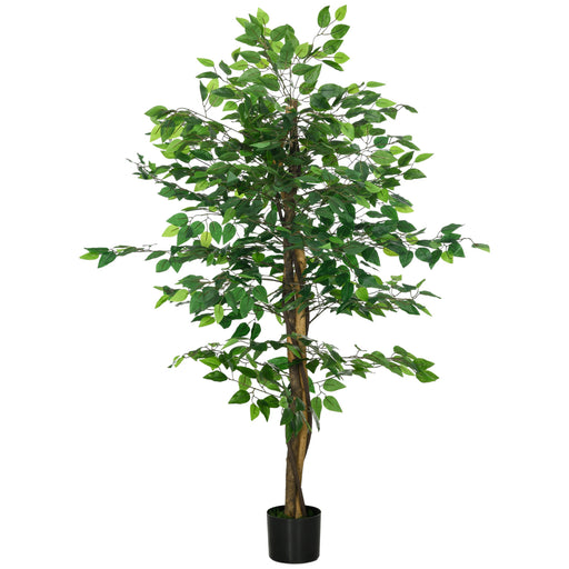 Artificial Ficus Tree with Weighted Pot by HOMCOM