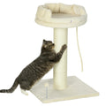 Cat Tree Tower with Sisal Scratching Post and Rest Platforms for Indoor Cats Cream