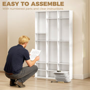 Tall Slim Media Storage Shelf White - image 7