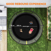 10ft Outdoor Trampoline with Enclosure Net and Spring Cover for Garden by SPORTNOW AOSOM