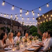 Curtain Lights for Indoor or Outdoor Gatherings with 50 Edison Bulbs Warm White Outsunny