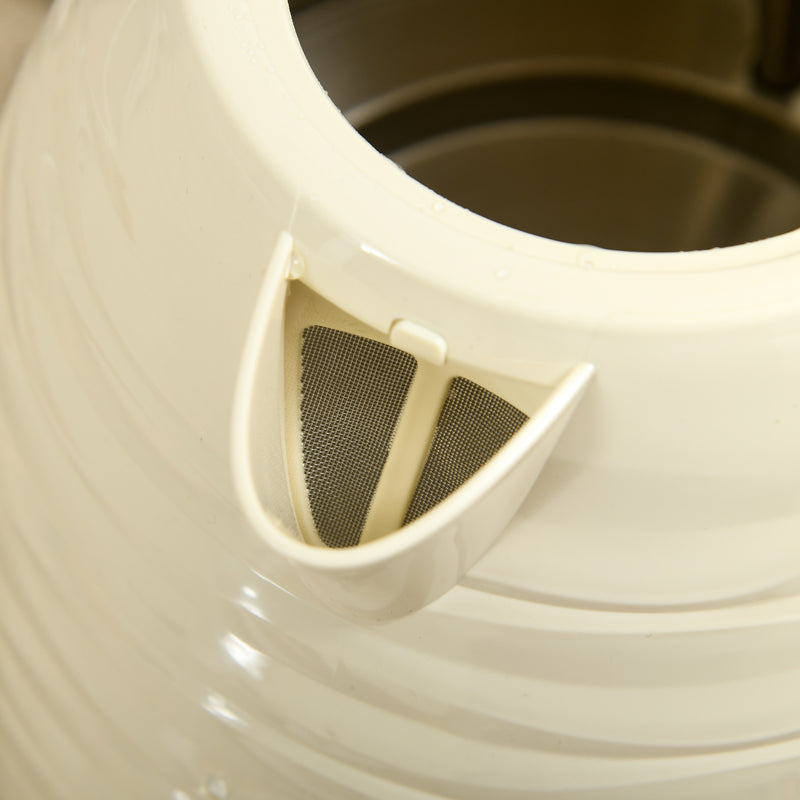 3000W Rapid Boil Kettle and 4 Slice Toaster Set With Adjustable Browning, Beige