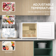 35L Compact Mini Freezer with Adjustable Temperature Ideal for Small Spaces White