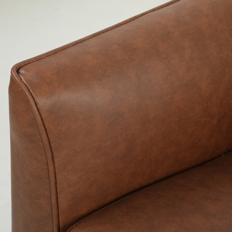 2 Seater Compact Sofa for Small Living Rooms with Supportive Cushions Easy Clean