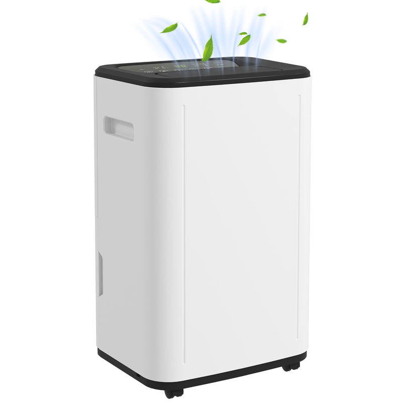 Portable 20L Dehumidifier with 24 Hour Timer and 3 Modes for Home or Laundry Use White