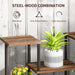 Four Tier Wooden Shelf Plant Stand for Indoor and Outdoor Display by Outsunny