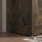 100L Storage Trunk with Safety Hinges Ideal for Home Organisation Rustic Brown 80x40x45 cm