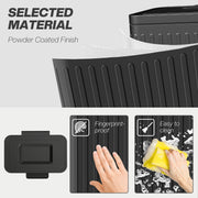 40L Dual Compartment Recycling Rubbish Bin With Soft Close Lid For Kitchen Use Black