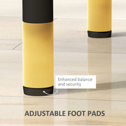 Black Faux Leather Bedside Table with Storage by HOMCOM