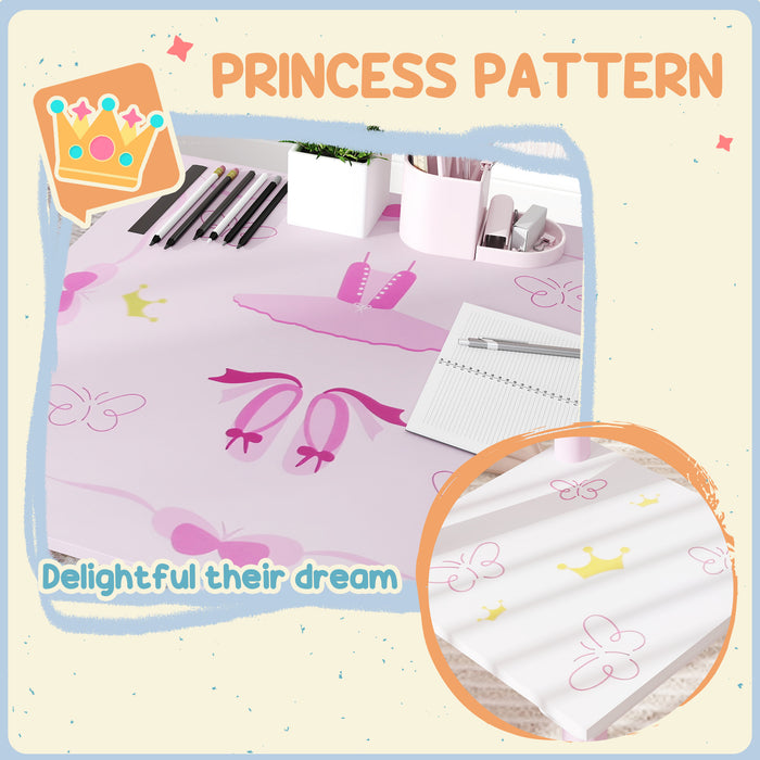Princess Kids Table and Chairs Set for Drawing Art and Playroom Activities by AIYAPLAY