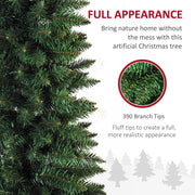 Close-up of full green branch tips with a full appearance caption