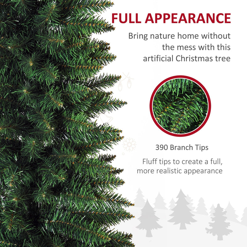 Close-up of full green branch tips with a full appearance caption