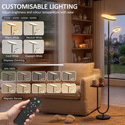 Four colour temperature options and dimming levels controlled by the magnetic remote