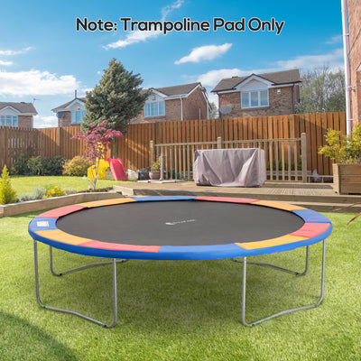 Trampoline Safety Pad for 12ft Round Frame Prevents Bumps and Scrapes Multicolour AOSOM