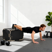 Wooden Plyo Jump Box Non Slip Surface For Home Fitness And Cardio Workouts Natural AOSOM