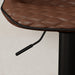 Set of Two Brown Faux Leather Bar Stools with Padded Seat by HOMCOM