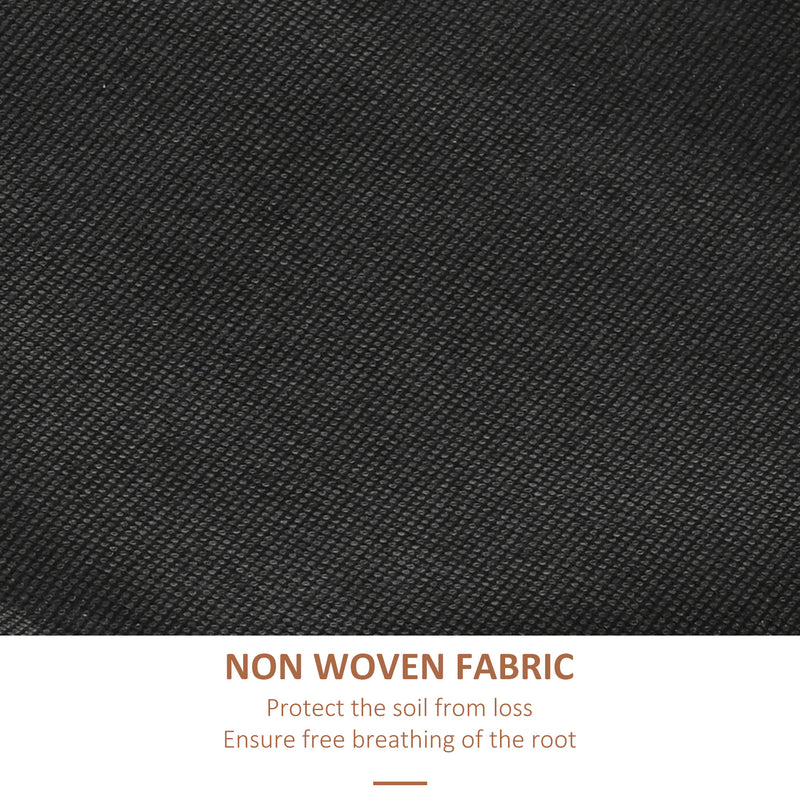 Four Tier Grey Wooden Plant Stand with Baskets for Garden and Patio by Outsunny