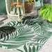 Green Reversible Outdoor RV Rug 1.5 x 2.4m Waterproof Plastic Straw Mat for Garden Camping by Outsunny